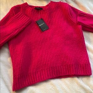 Forever 21 Vibrant Pink Knit Top